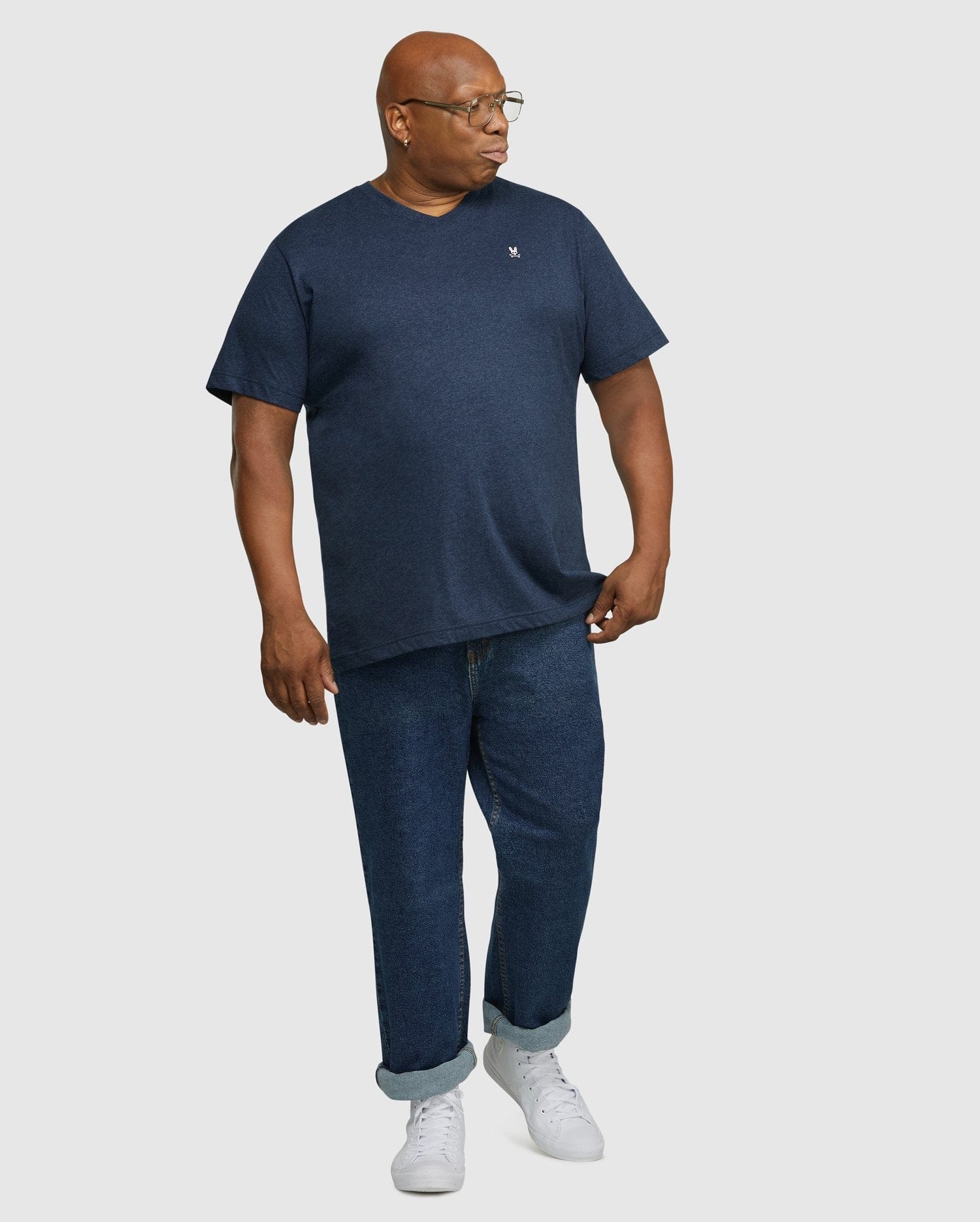 Big and Tall Classic V Neck Tee - Image 5