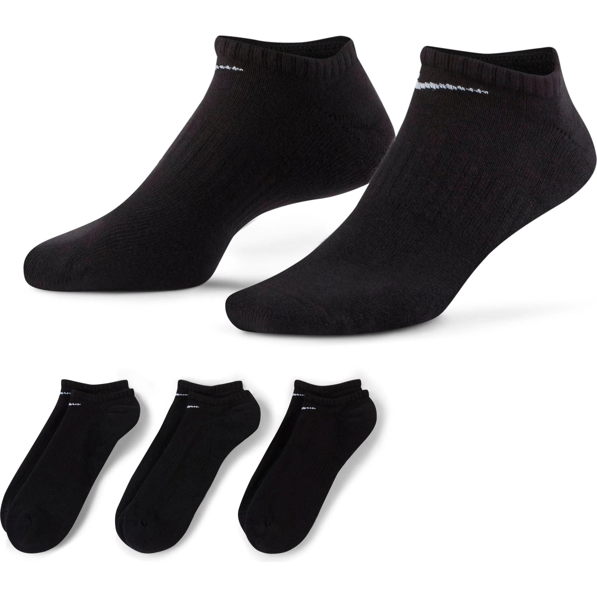 Everyday Cushioned Training No-Show Socks (3-Pack) - Image 2