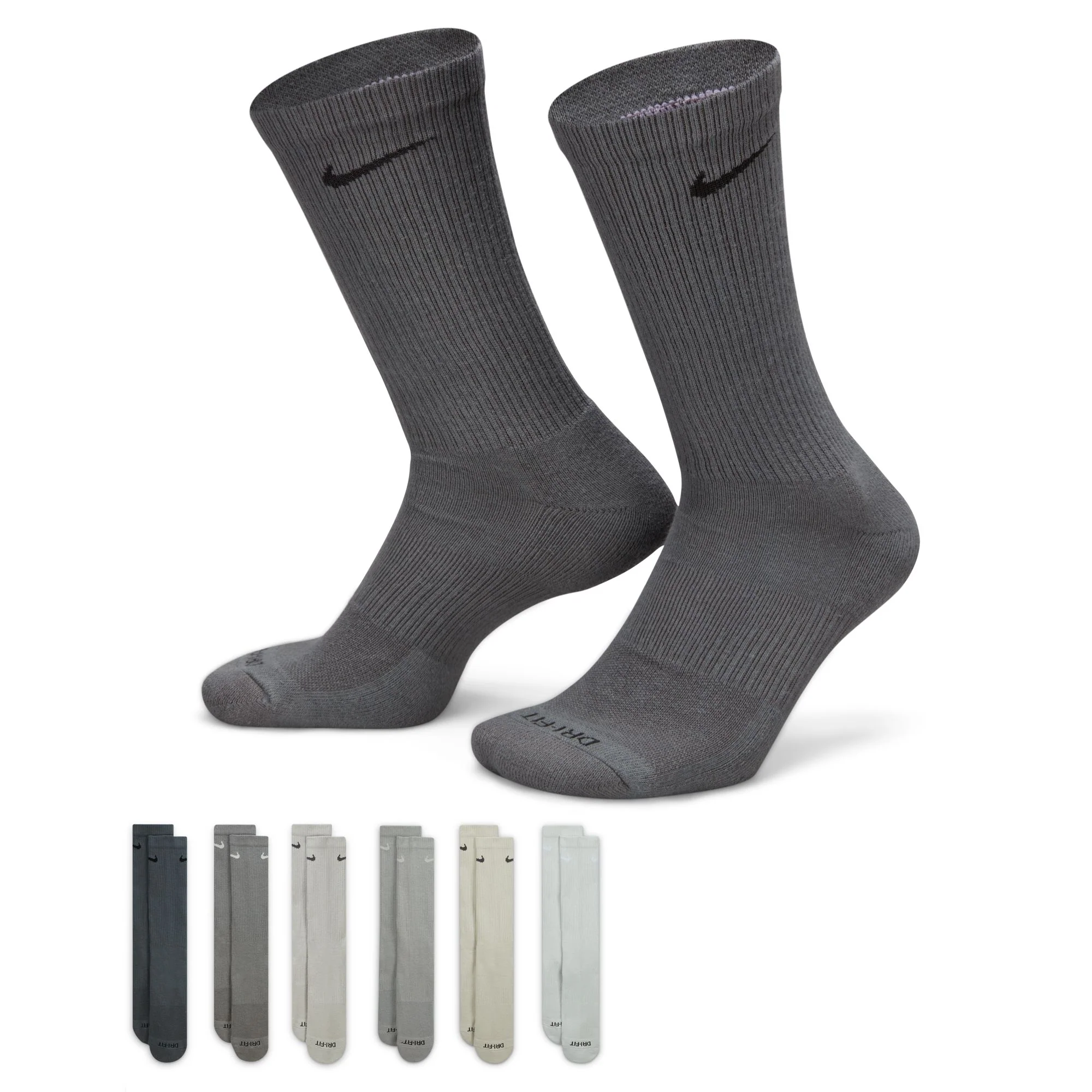 Everyday Plus Cushioned Training Crew Socks (6-Pack) - Image 20