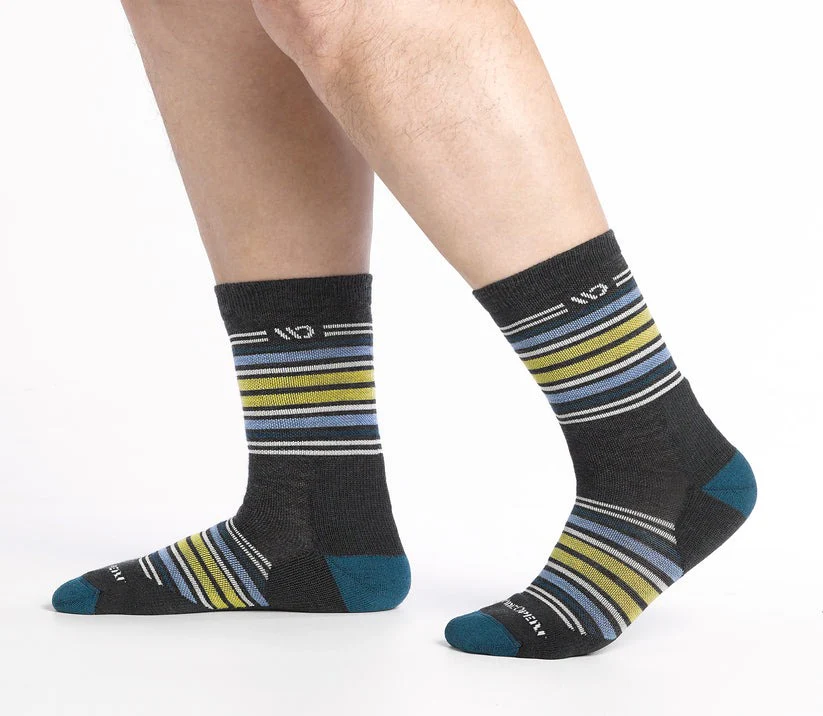 Multi Stripe Cushioned Micro Crew Socks - Image 12