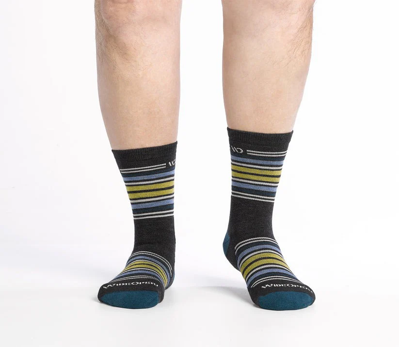 Multi Stripe Cushioned Micro Crew Socks - Image 13