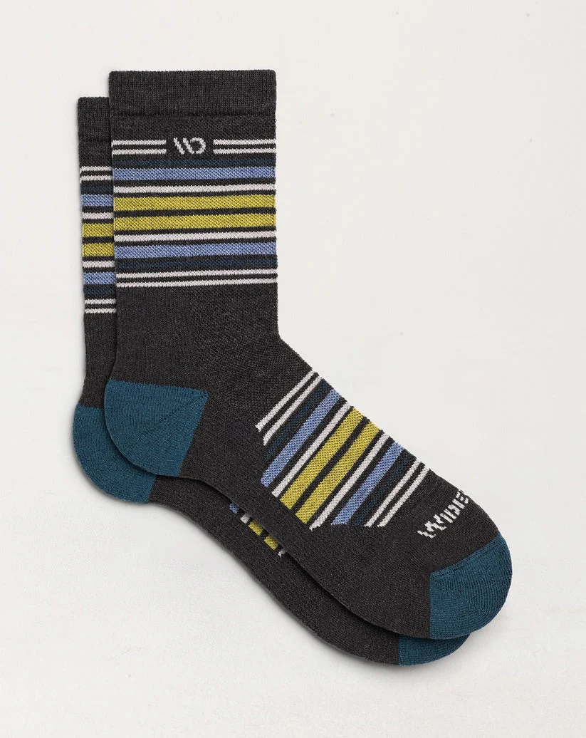 Multi Stripe Cushioned Micro Crew Socks - Image 14