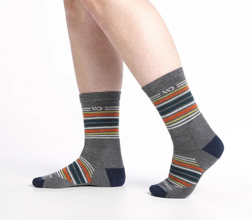 Multi Stripe Cushioned Micro Crew Socks - Image 17