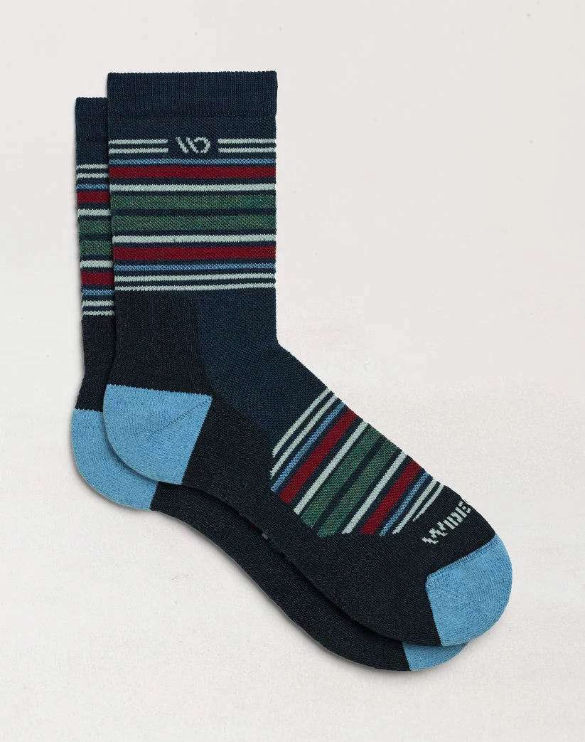 Multi Stripe Cushioned Micro Crew Socks - Image 9