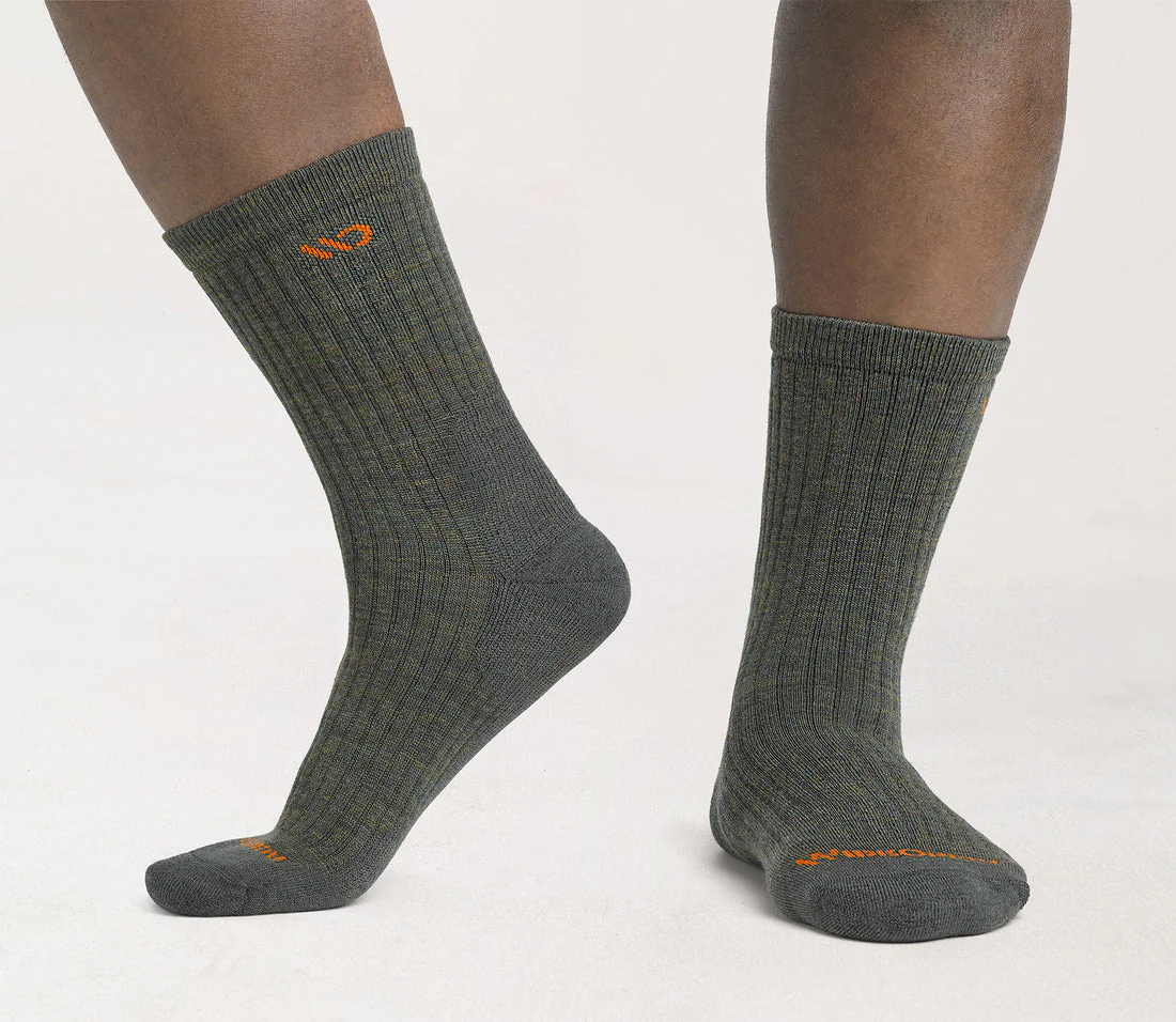 Solid Cushioned Micro Crew Socks - Image 16