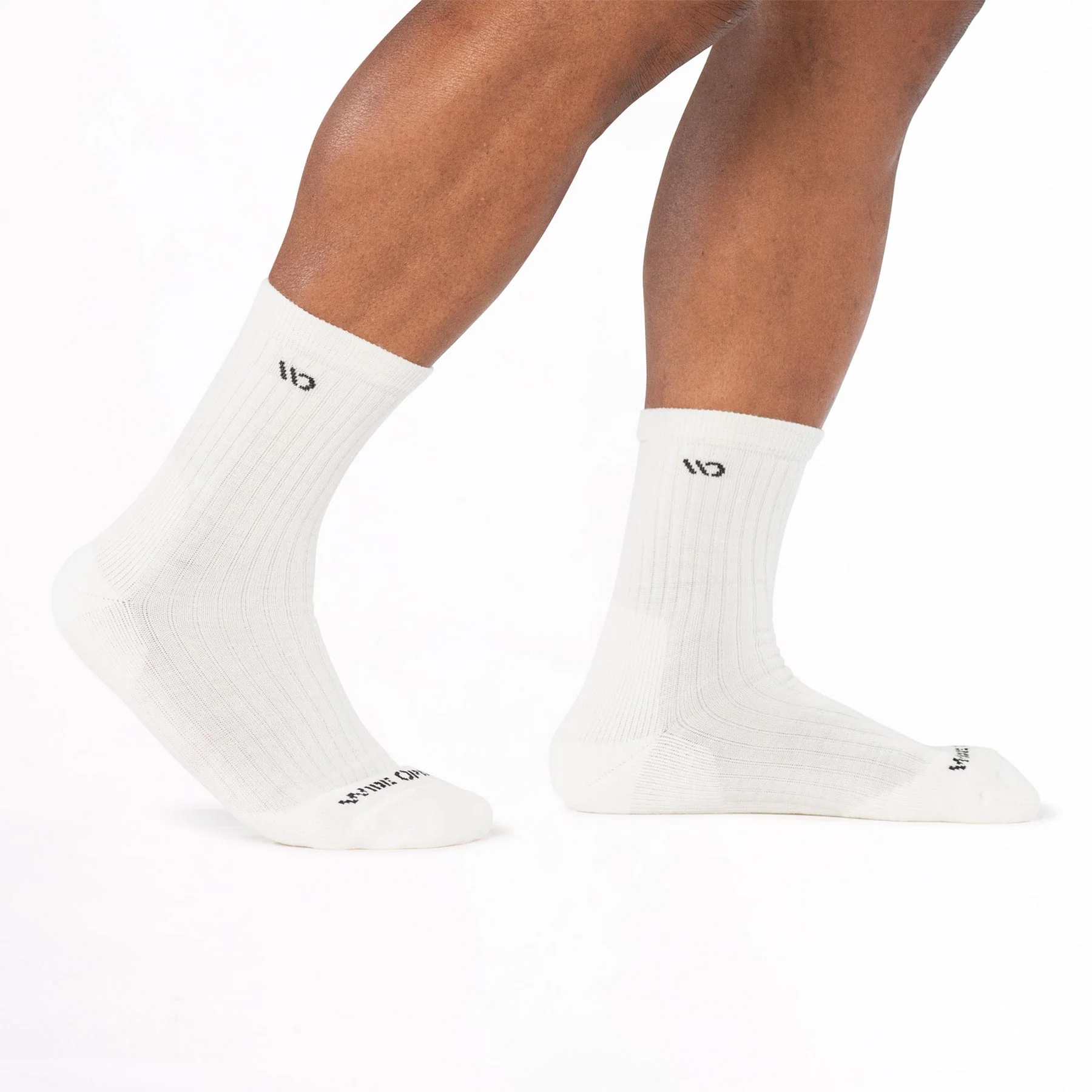 Solid Cushioned Micro Crew Socks - Image 2
