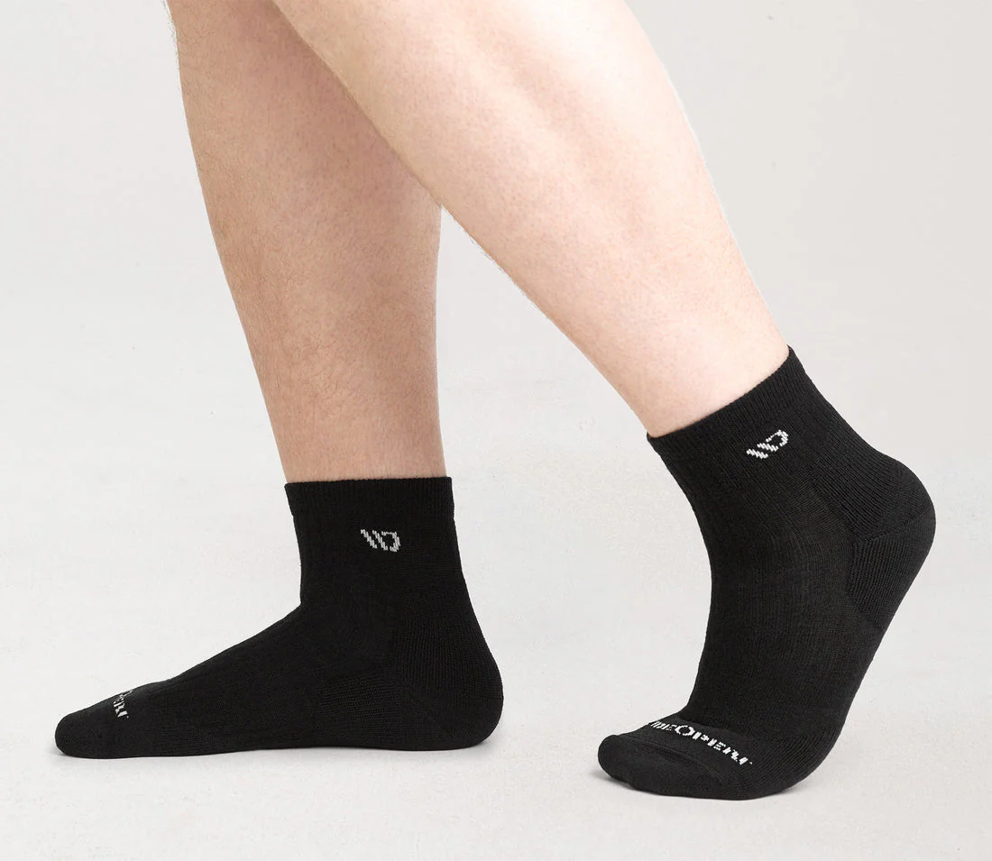 Solid Cushioned Quarter Socks - Image 10