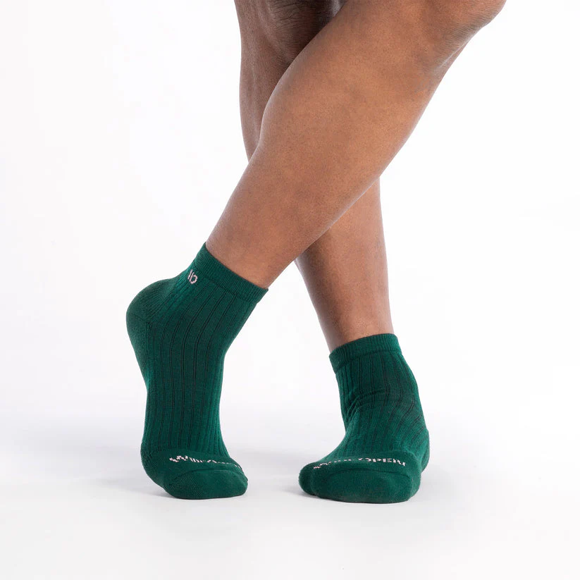 Solid Cushioned Quarter Socks - Image 16